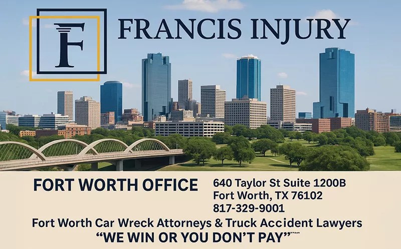 Francis Injury Debuts New Fort Worth Office and Brand Identity to Serve Auto Accident Victims Across Texas